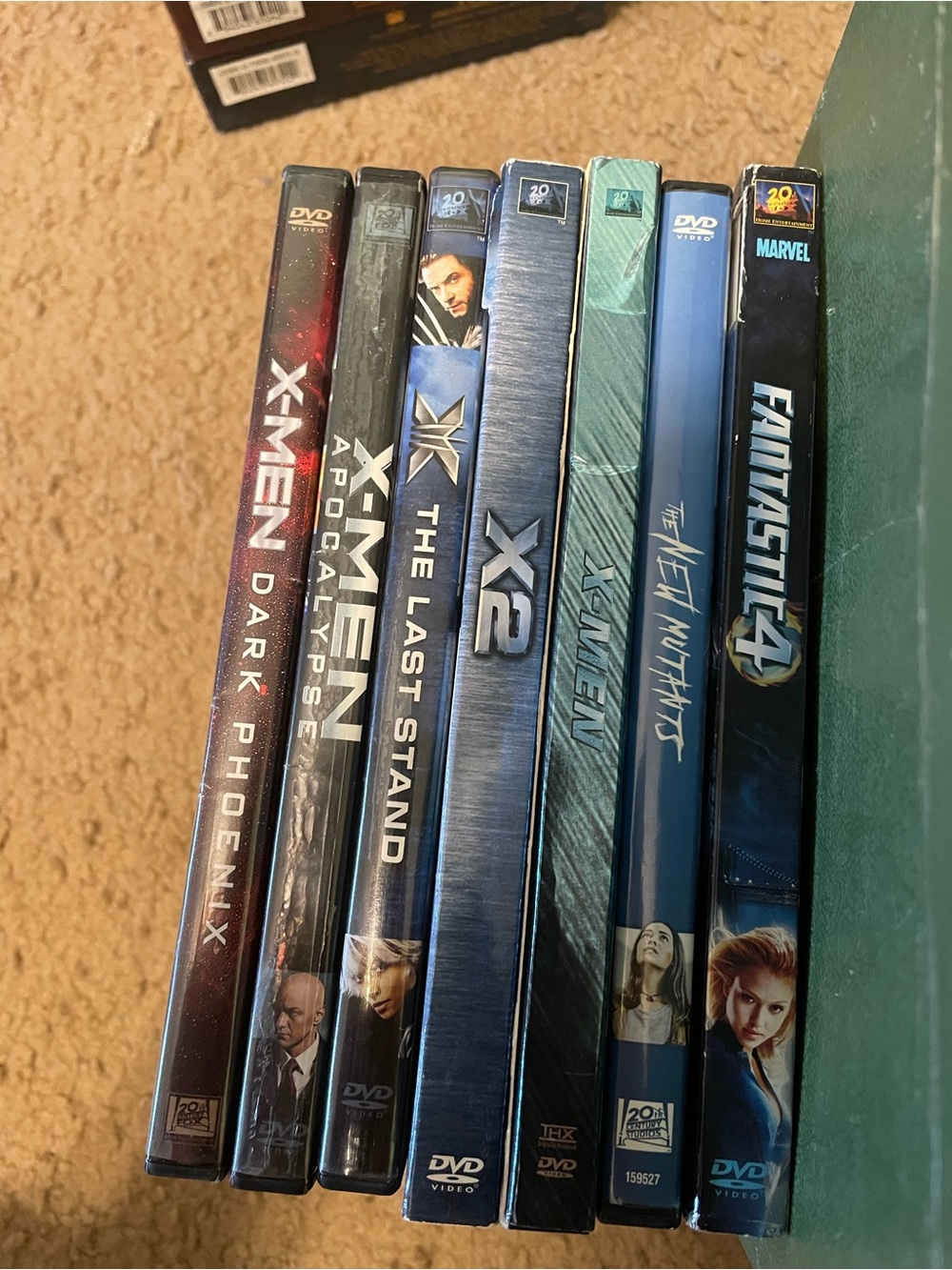 Marvel DVD Movie Set with Blue and Black Slipcases